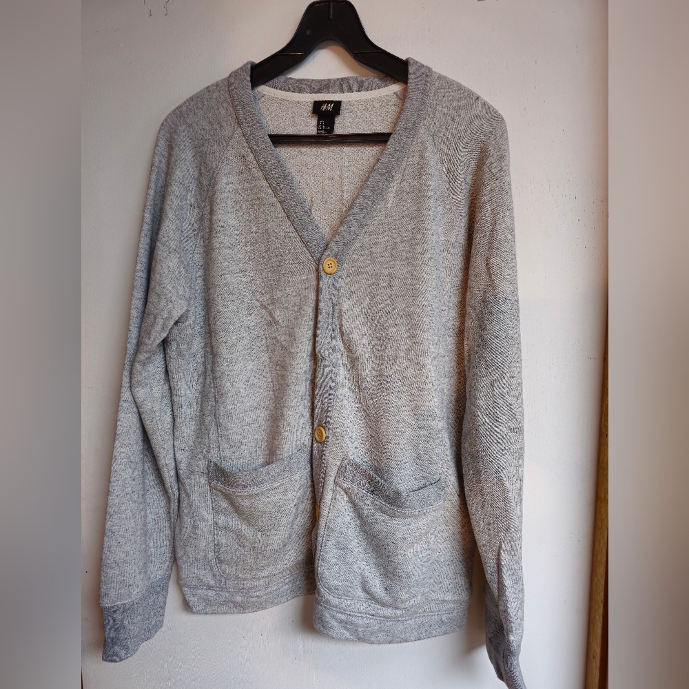 H&M Gray Cardigan Sweater